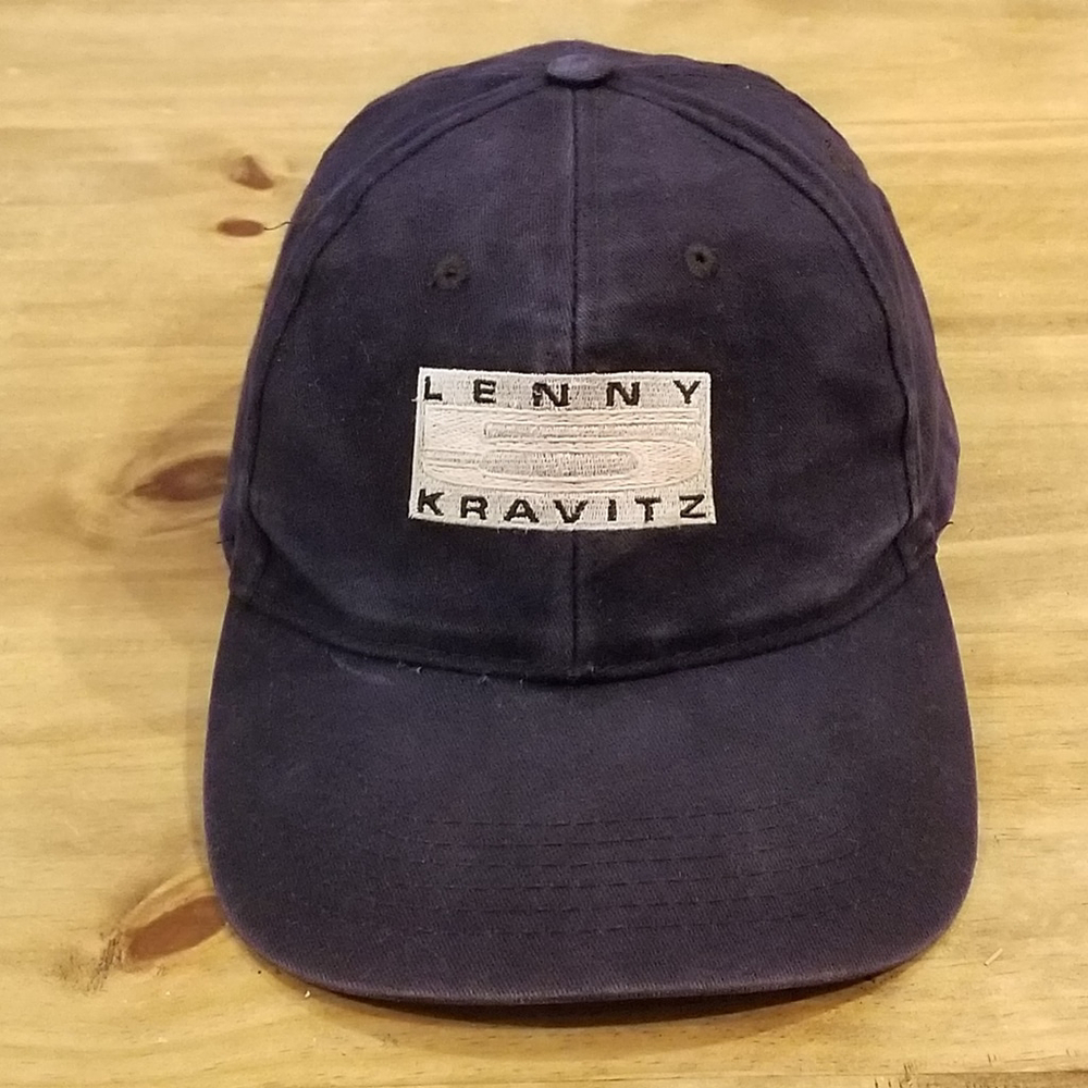 Vintage Lenny Kravitz Hat Snapback Giant Tag 90s Rock Music Tour Band Faded